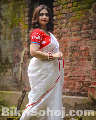 Half silk Saree